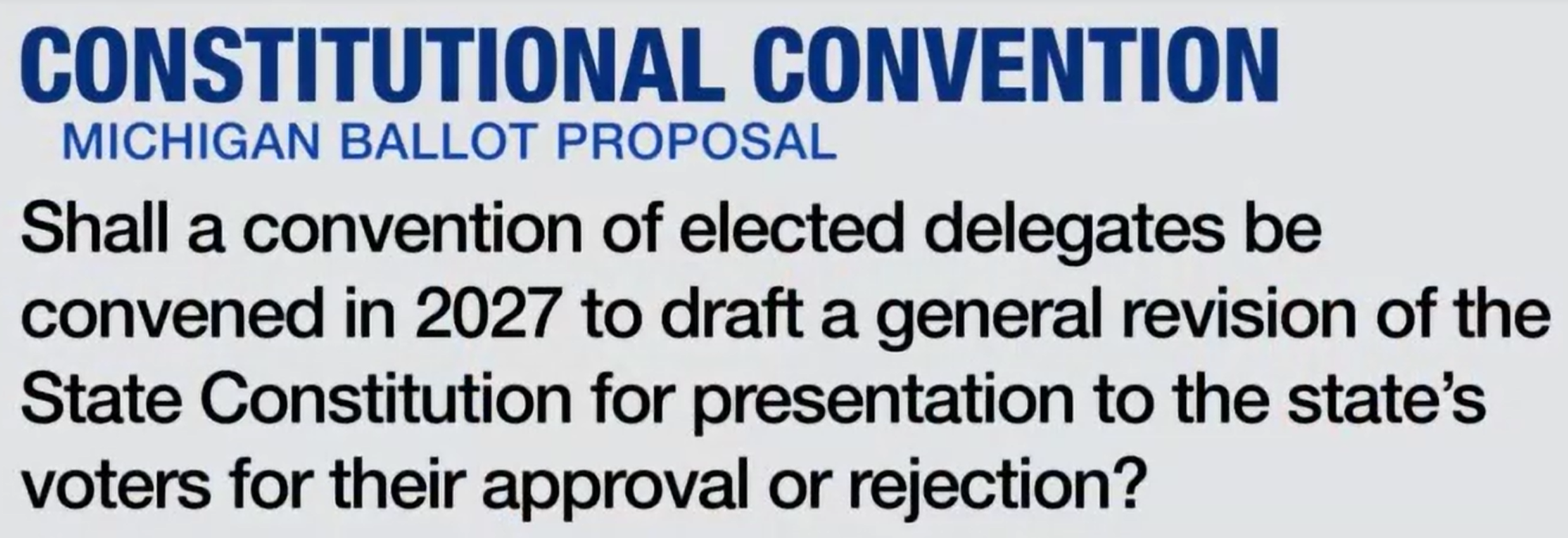 Wording of 2026 Michigan ballot question