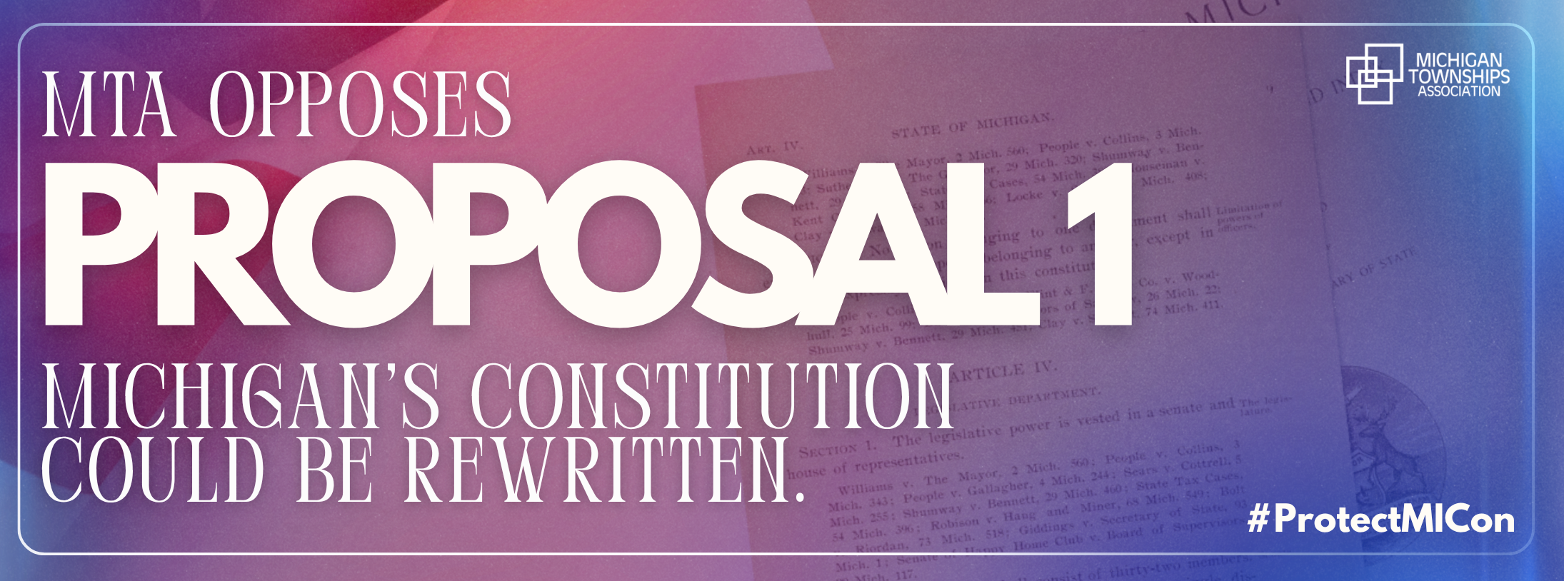 MichiganTownshipAssocation--opposes Proposal 1